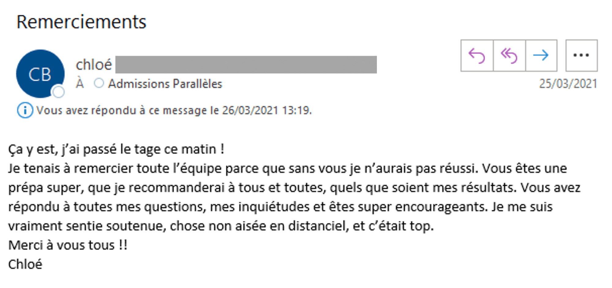Elève de la prépa en classe admise à l'emlyon